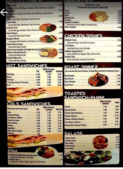 Nutmeg House Restaurant Bridgwater's full menu online