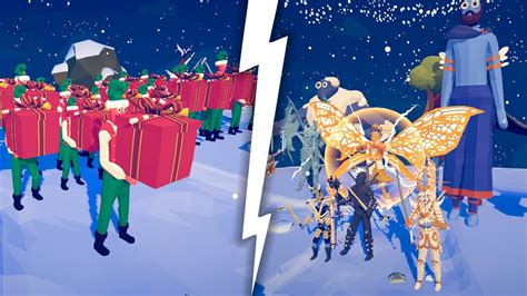 Present Elf Vs Different Units Totally Accurate Battle Simulator