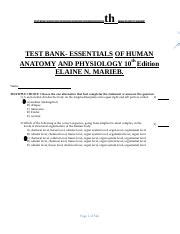 Test Bank Principles Of Anatomy And Physiology 16th Edition Tortora Pdf