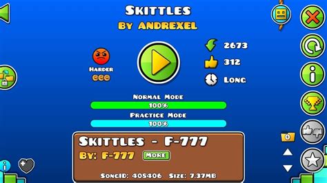 Geometry Dash Brezee Level 5 Skittles Fangame By Andrexel YouTube