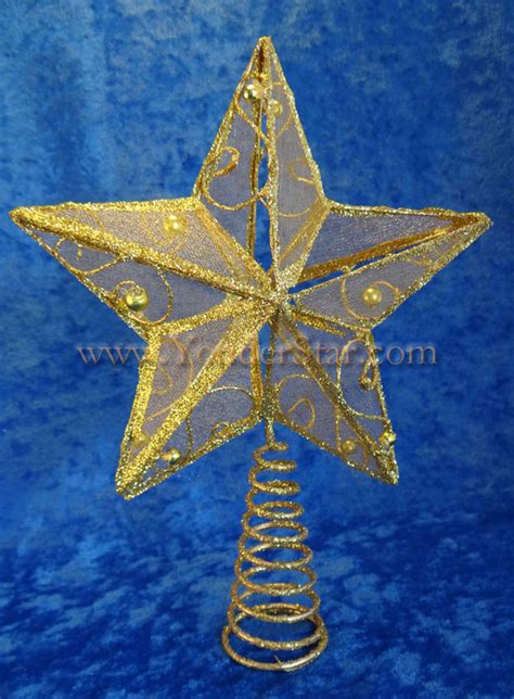 625 Gold Star Tree Topper For Small Tree Yonder Star Christmas Shop Llc