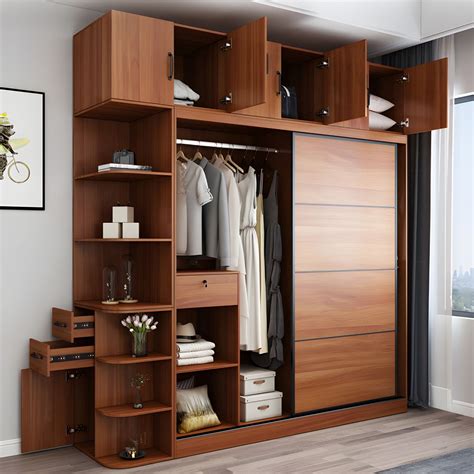 Brown Engineered Wood Wardrobe Armoire Contemporary Wardrobe Closet Armoires And Wardrobes 55l