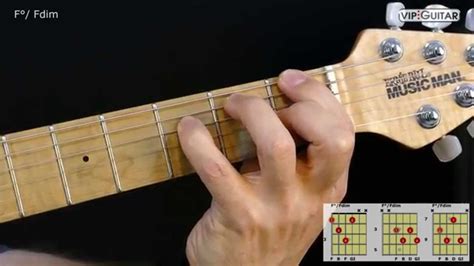 Gitarrenakkorde F° Fdim Chord Youtube