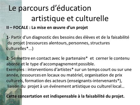 Parcours Déducation Artistique Et Culturelle Exemple Le Meilleur Exemple