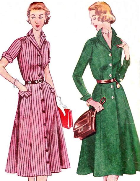 S Shirtdress Pattern Simplicity Womens Shirtwaist Dress Long