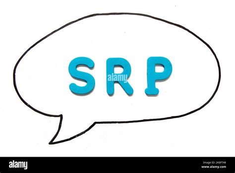 Alphabet Letter With Word SRP Abbreviation Of Suggested Retail Price