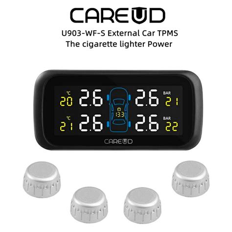 Careud U Wf S Car Tpms Wireless Tire Pressure Monitoring System With