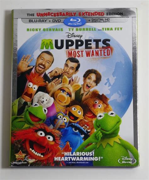 Muppets Most Wanted Blu Ray DVD 2014 2 Disc Set For Sale Online