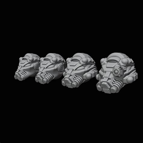 Free 3d File 40 K Terminator Helmets Set・3d Printing Design To Download