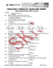 Biology NMDCAT Practice Test Biological Molecules Enzymes Course Hero