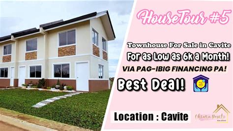 Affordable Br Townhouse In Cavite Jasmine Townhouse Pagibig