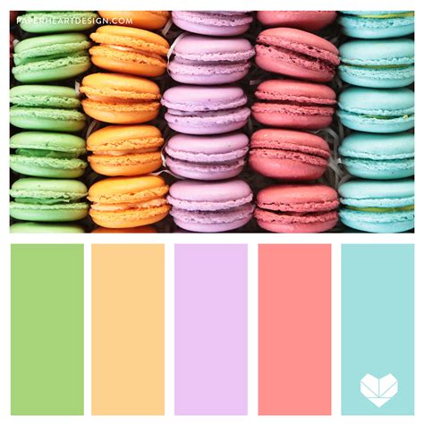 Color Palette Sweet Treats Paper Heart Design Co