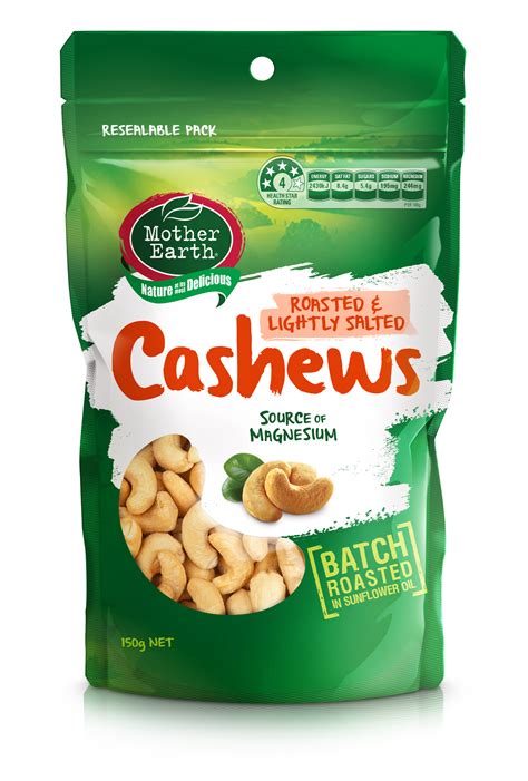 Roasted And Lightly Salted Cashews 150g