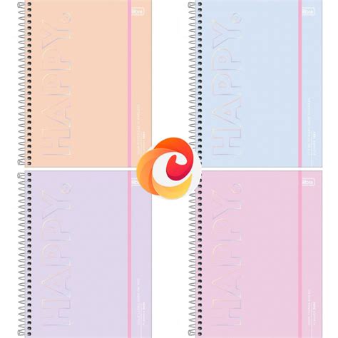 Planner Espiral X Cm Happy G Tilibra Papelaria