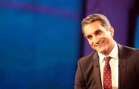 Egypts Popular Satirist Bassem Youssef Looks Editorial Stock Photo