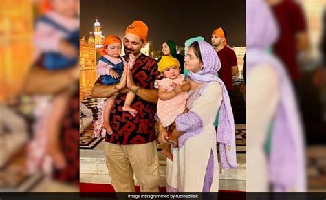 Rubina Dilaik And Abhinav Shukla Visit Golden Temple With Their Twin