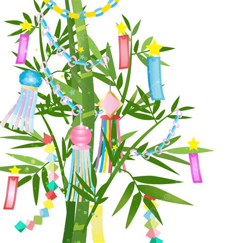 Wish Tree Clipart Vector, Tanabata Bamboo Christmas Tree Japan Tanabata Wishing Tree, Tanabata ...