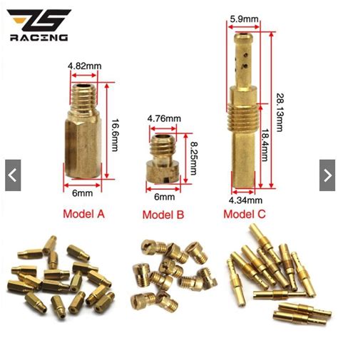 10pcs Set Slow Pilot Jet Main Jet For Pwk Pwm Pj Pe Pd Fcr Keihin Cv Cvk Cb Ce Va Carburetor