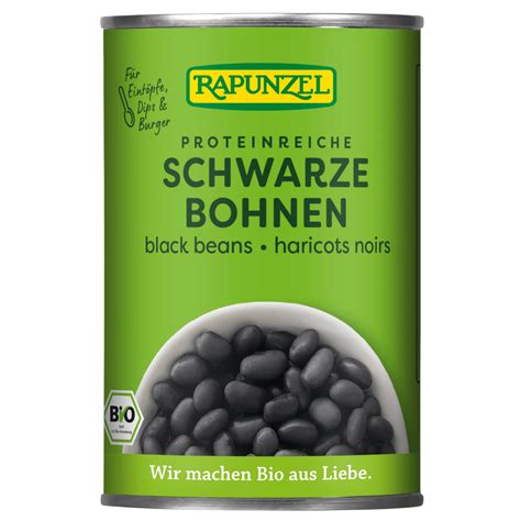 Bio Schwarze Bohnen In Der Dose Von Rapunzel Bei Greenist De