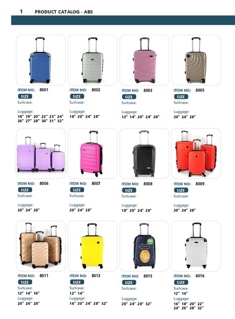 luggage Product Catalog- Abs – Yiwu Black Forest Supply Chain Mangement