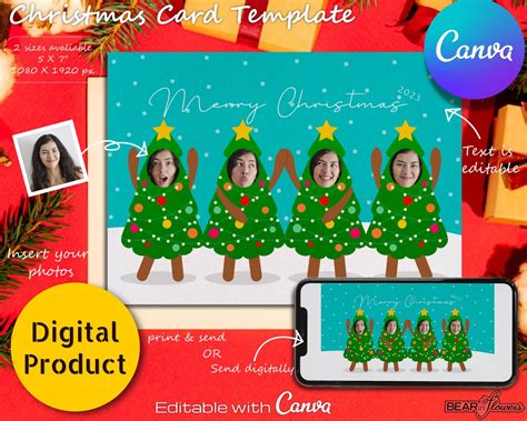 Funny Christmas Card Photo Download Digital Christmas Card - Etsy