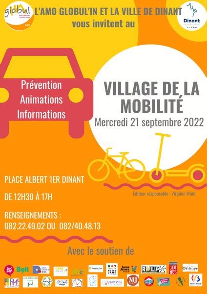 Village de la mobilité 21 et 22 septembre Anhée La Commune