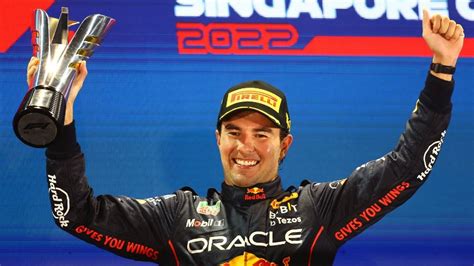 GP Singapur Checo Queda Feliz Con El Triunfo Fue Mi Mejor