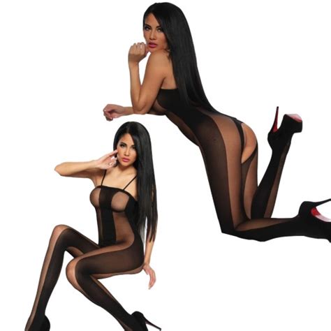 Modne Bodystocking Damskie Body z Dziurką w Kroku 11695107068 Allegro pl