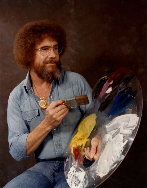 Bob Ross Portrait [1983] : r/OldSchoolCool