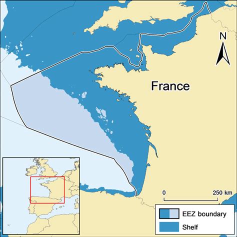 Map Of France Atlantic And Its Exclusive Economic Zone Eez