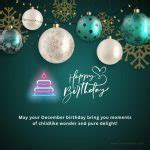 Happy December Birthday Wishes Winter Warm Greetings Very Wishes