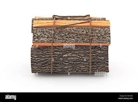 Bunch Firewood Stack Chopped Front View Stock Photo Alamy