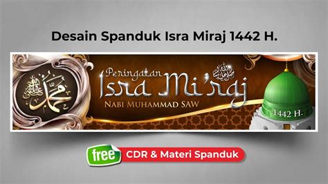 Tutorial Desain Spanduk Banner ISRA MIRAJ CorelDRAW EdukasiGrafis