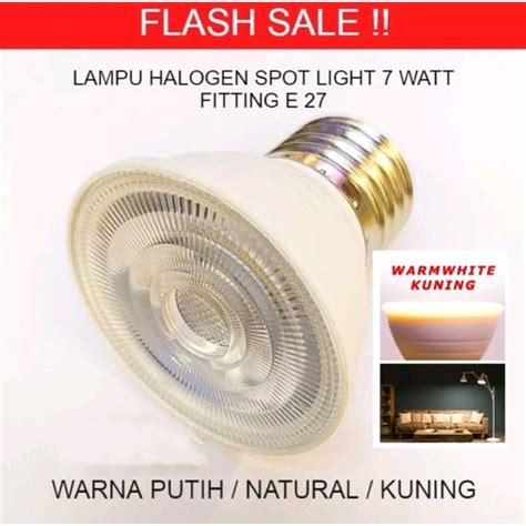 Jual Lampu HALOGEN LED 6W COB E27 Spot Sorot 6 W Watt Hallogen Ulir E