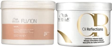 Kit Wella Professionals Fusion Oil Reflection Duo Mask Salon Beleza