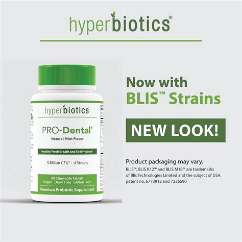 Hyperbiotics Pro Dental Natural Mint Flavor Chewable Tablets