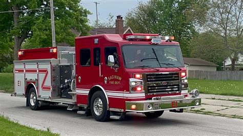 Saginaw MI FD E 1 BC 93 Responding POSSIBLE RESIDENTIAL STRUCTURE