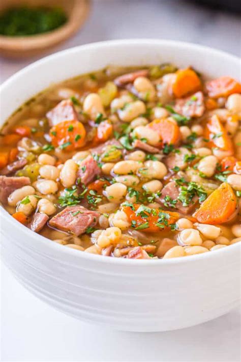 Instant Pot Ham And Bean Soup Recipe The Cookie Rookie