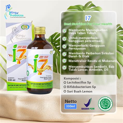 Jual Bioth I7 Original Probiotik Herbal Segar Rasa Lemon Kemasan Botol