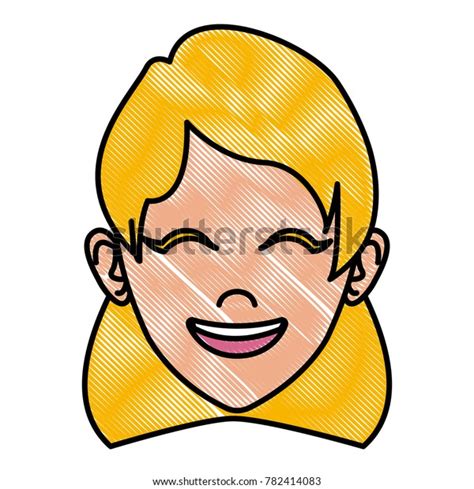 Beautiful Woman Face Smiling Stock Vector Royalty Free 782414083