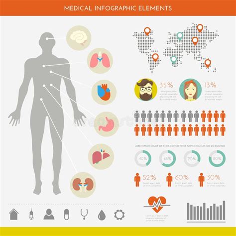 Medische Reeks Infographic Vector Illustratie Vector Illustratie