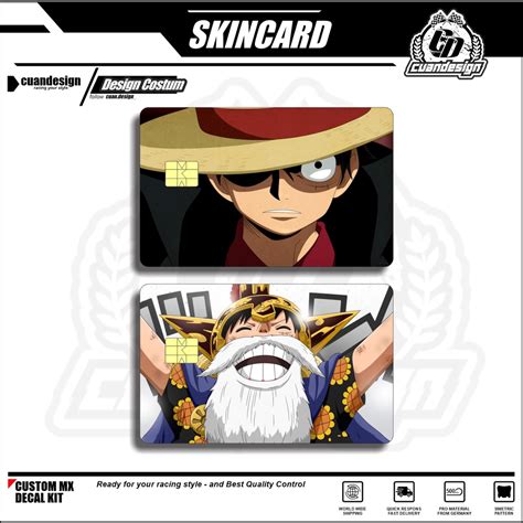 Jual ONE PIECE STIKER PELINDUNG KARTU SKIN CARD ATM SIM KTP E MONEY