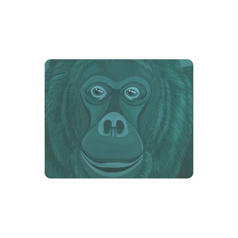 Forest Green Orangutan Rectangle Mousepad Id D780055