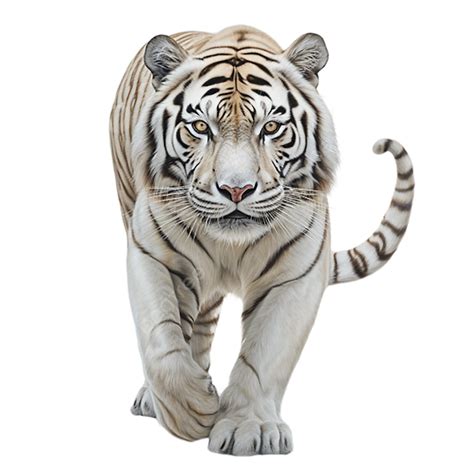 Graceful Realistic White Tiger On Background Tiger Animal Cute Tiger