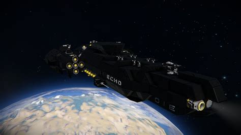 Oie Echo Class Corvette Space Engineers Ship Review Youtube