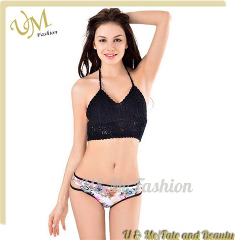 Wholesale Women Handmade Crochet Knitted Swimwear Bikini China Swimwear And Bikini Price