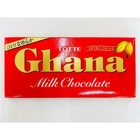 Original Lotte Ghana Milk Chocolate 70g Shopee Philippines