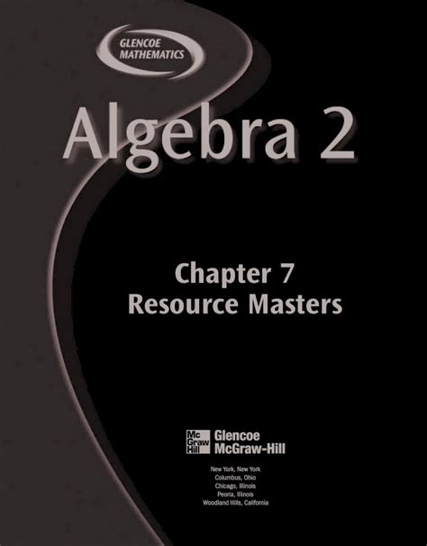 Pdf Chapter Resource Masters Math Class Pdf Fileglencoe Mcgraw