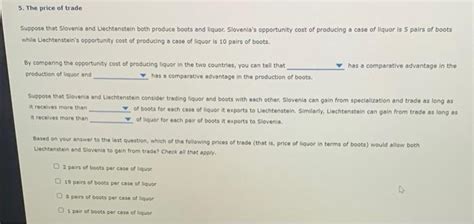 Solved Suppose That Slovenia And Liechtenstein Both Produce Chegg