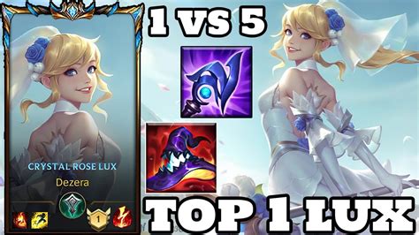 Wild Rift Lux Top 1 Lux Gameplay Rank Challenger Youtube